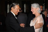 "60 Minutes" Mike Wallace congratulates Honoree Jane Alexander.