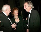 2003 DGA Honoree Robert Altman, Kathryn Reed and 2003 Film Preservation Award-winner Curtis Hanson celebrate backstage.
