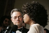 DGA Honoree Jonathan Demme (who directed Winfrey in Beloved) listens to her speech. (Photo by Peter Kramer/Getty Images)