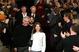 The nominees enter the DGA main theatre to a standing ovation.