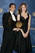 Matthew Diamond with presenter Emmy Rossum.