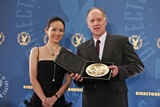 Werner Herzog (right) with presenter Ziyi Zhang.