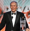 Clint Eastwood gives his acceptance speech.