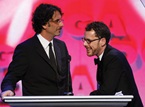 The Coens make their way to the stage.